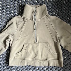 Scuba Oversized Funnel Neck Half Zip